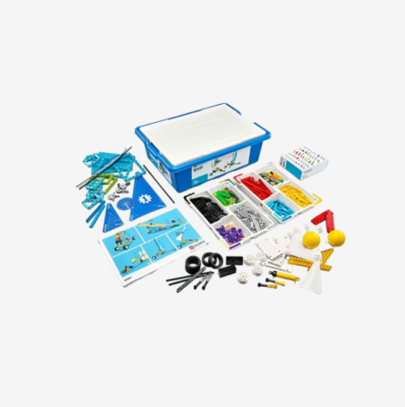 LEGO Education BricQ Motion Prime Set (45400) – A STEM kit for building mechanical and kinetic models, including various components for constructing vehicles and machines.

