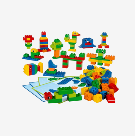 LEGO Education DUPLO Creative Brick Set 45019 for children ages 3-5 featuring colorful building blocks for creative play and learning
