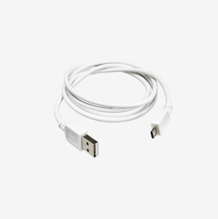 LEGO Education Technic Micro USB Cable (45611), used for charging and connecting LEGO Education Technic devices to power sources or for data transfer.
