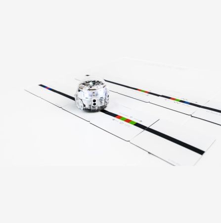 Ozobot Color Code Magnets Special Moves Kit – white rectangular pack with black track lines, colorful codes, and 18 magnetic tiles for STEM learning.