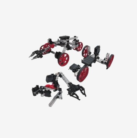 Tetrix Prime Robotics Set with assembled robot models and components