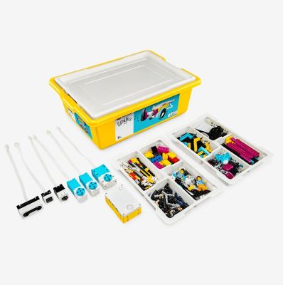LEGO Education SPIKE Prime Set (45678), hands-on STEM learning kit with motor, sensors, and colorful building pieces for creative projects