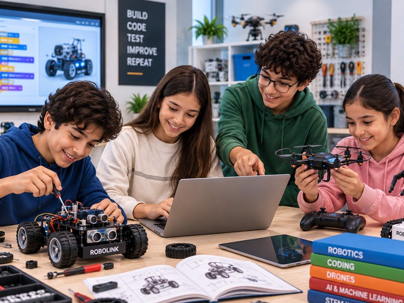 Robolink kits for hands-on STEM learning