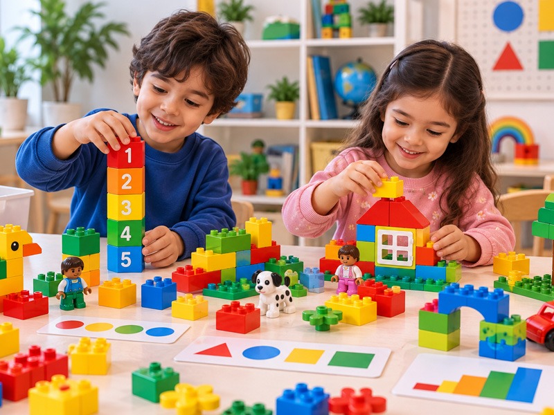 LEGO® DUPLO and LEGO® Brick Sets for math learning